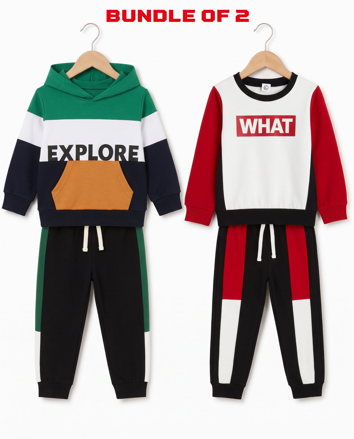 Bold Colorblock Tracksuit Bundle