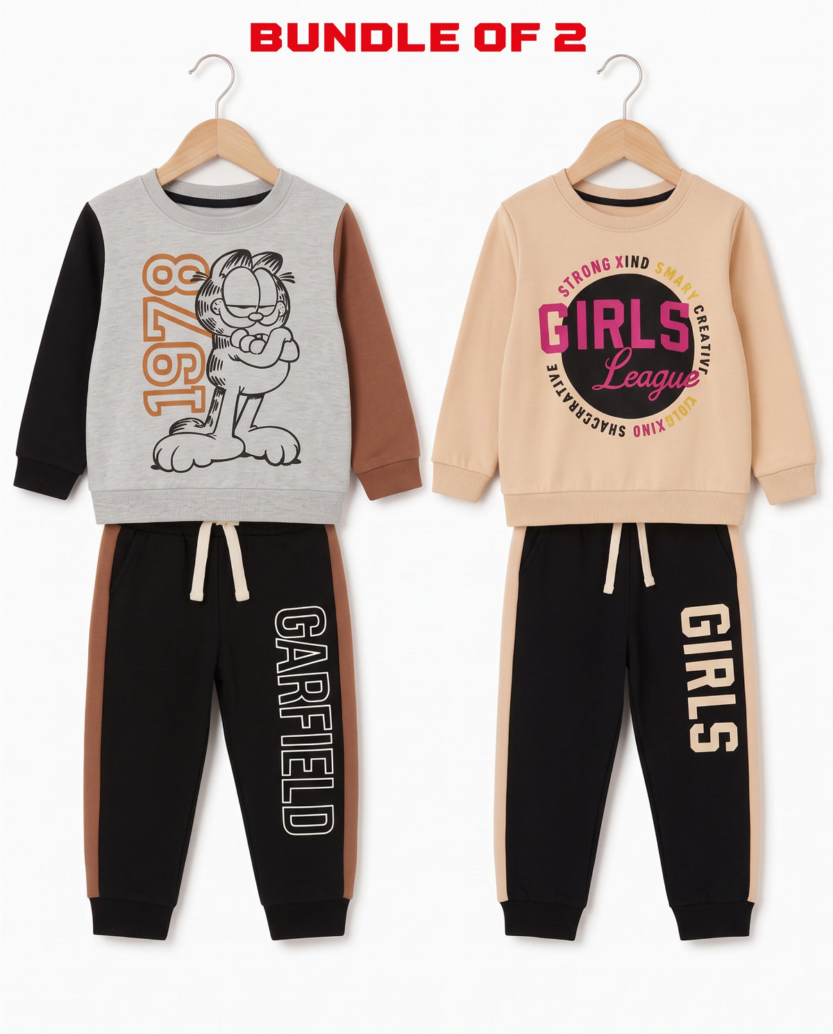 Girls Garfield & Girls League Winter Set – Bundle of 2