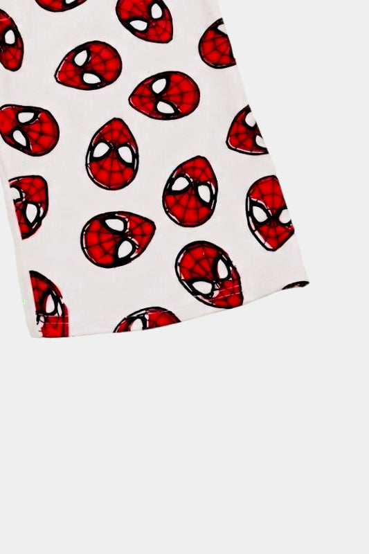 Superhero Printed Summer Nicker Shirt Set