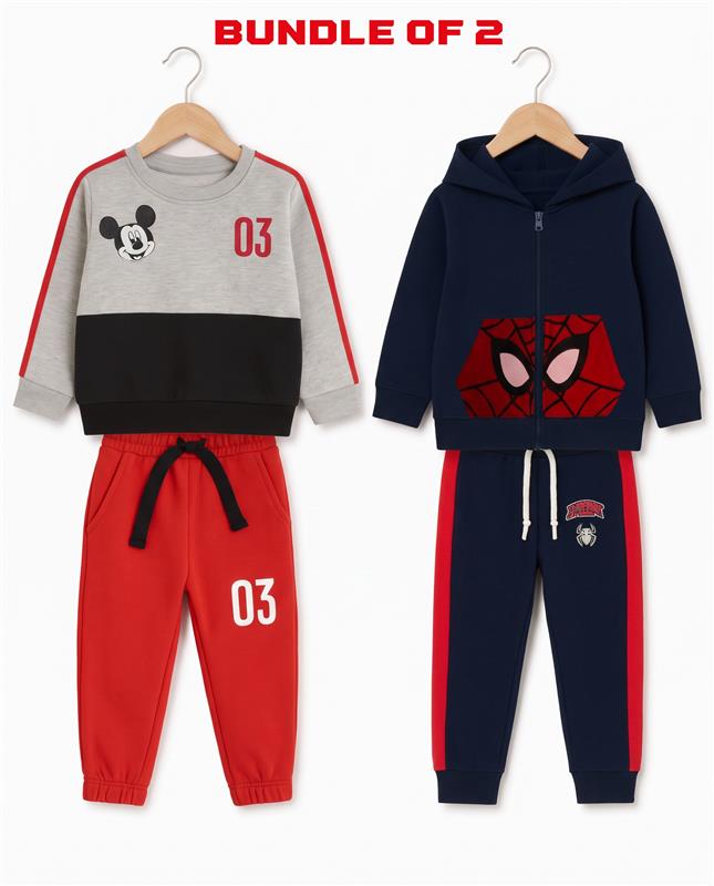 Boys Mickey & Spider-Man Winter Set – Bundle of 2