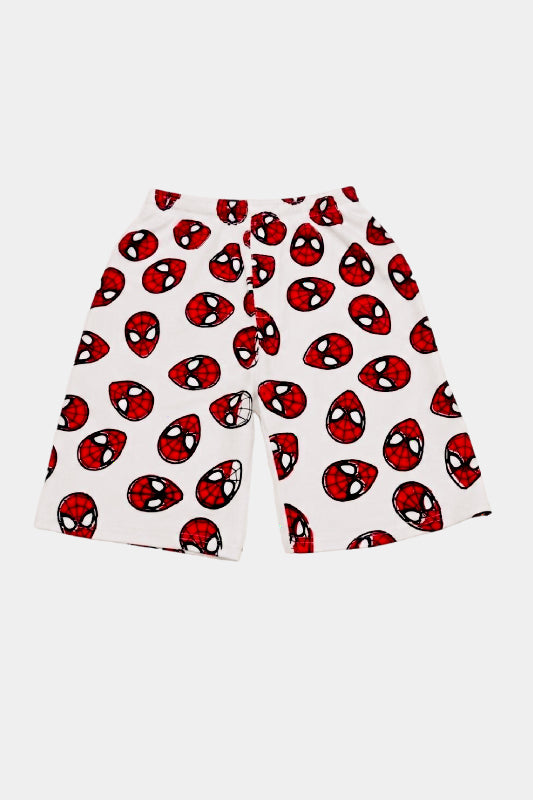 Superhero Printed Summer Nicker Shirt Set