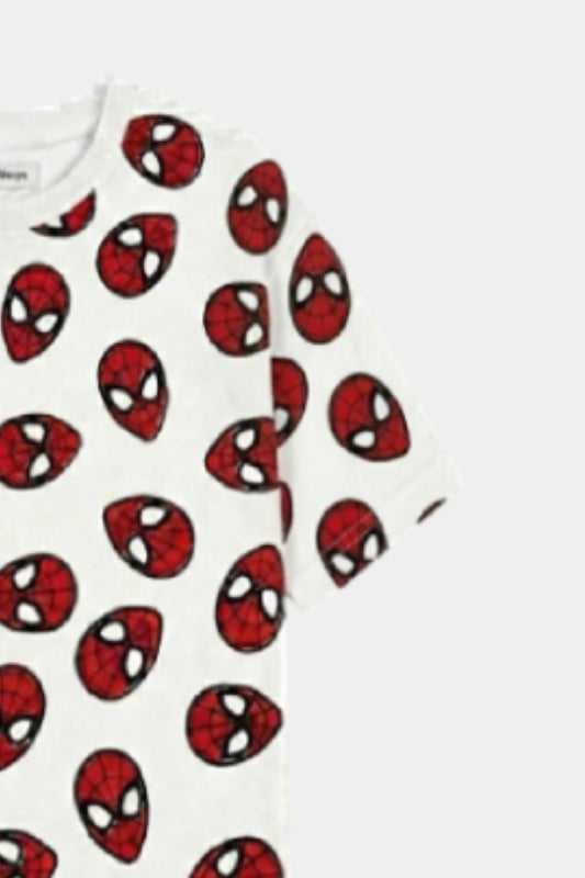 Superhero Printed Summer Nicker Shirt Set