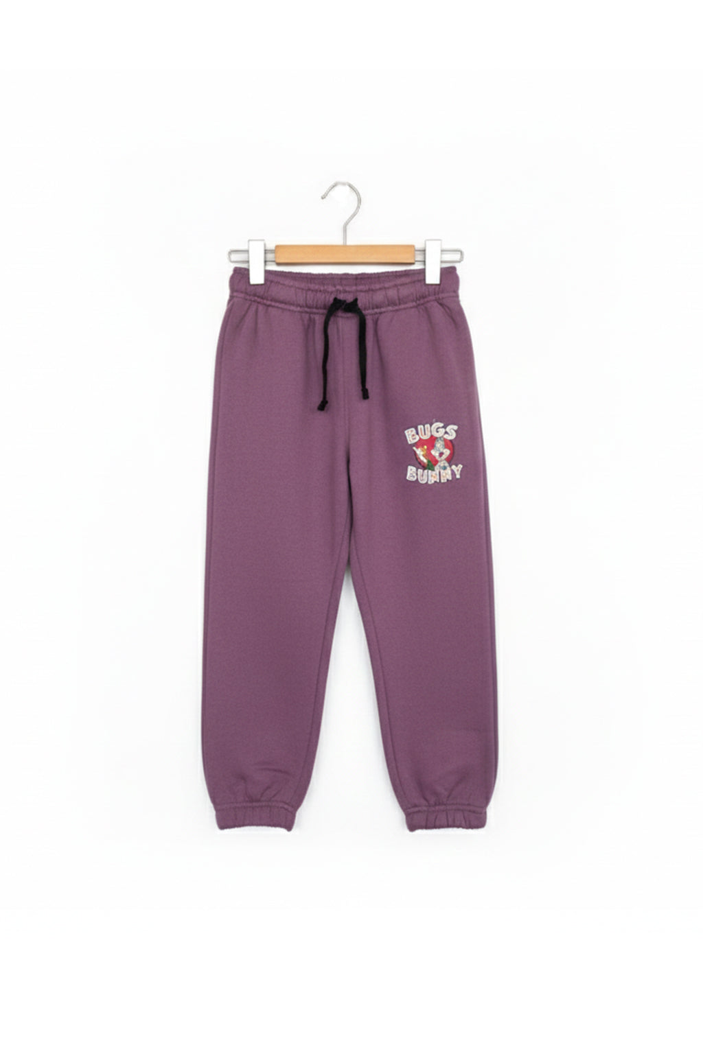 Kids Bugs Bunny Hoodie with Pants Set – Purple Zip-Up Hooded Sweatshirt & Pants