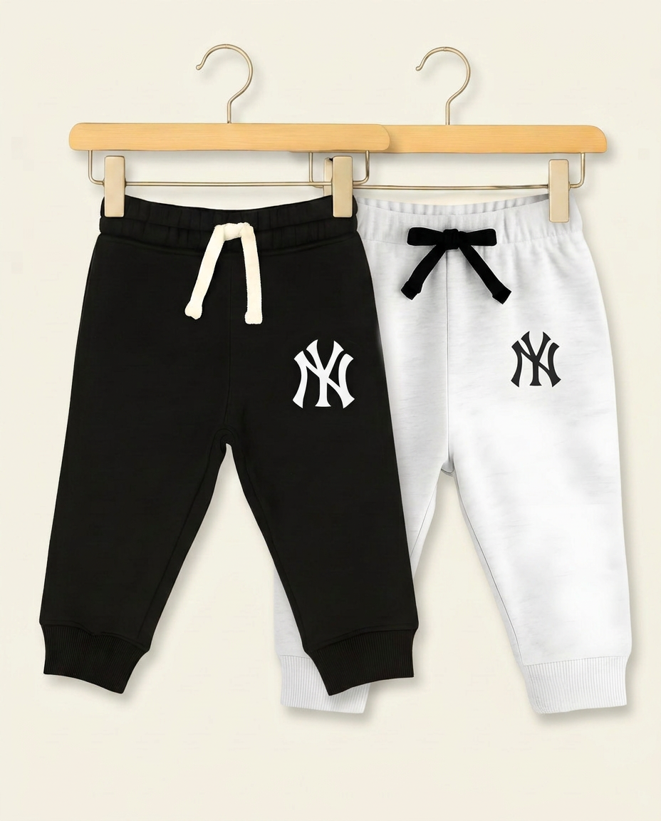 Set of 2 Joggers (Black& light grey) – NY