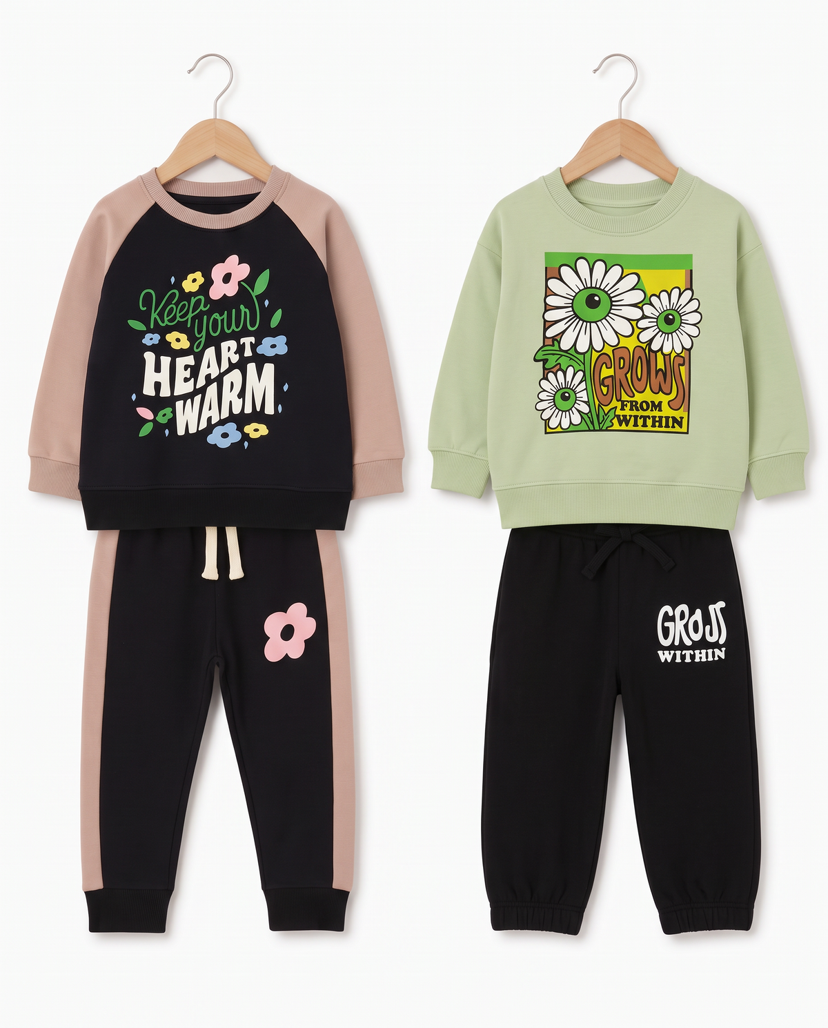 Sibling Tracksuit Bundle - Fleece Set for Siblings