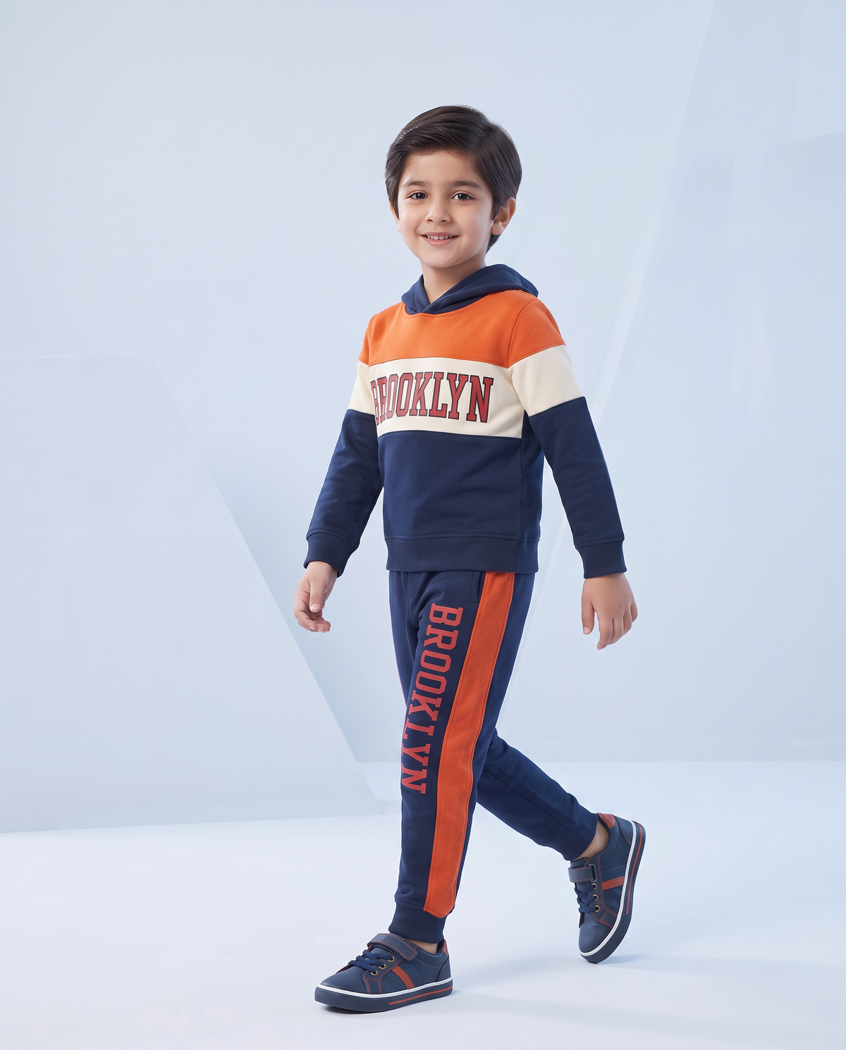 Baby Boy Brooklyn Hoodie With Trouser Long Sleeve Imported Hoodie