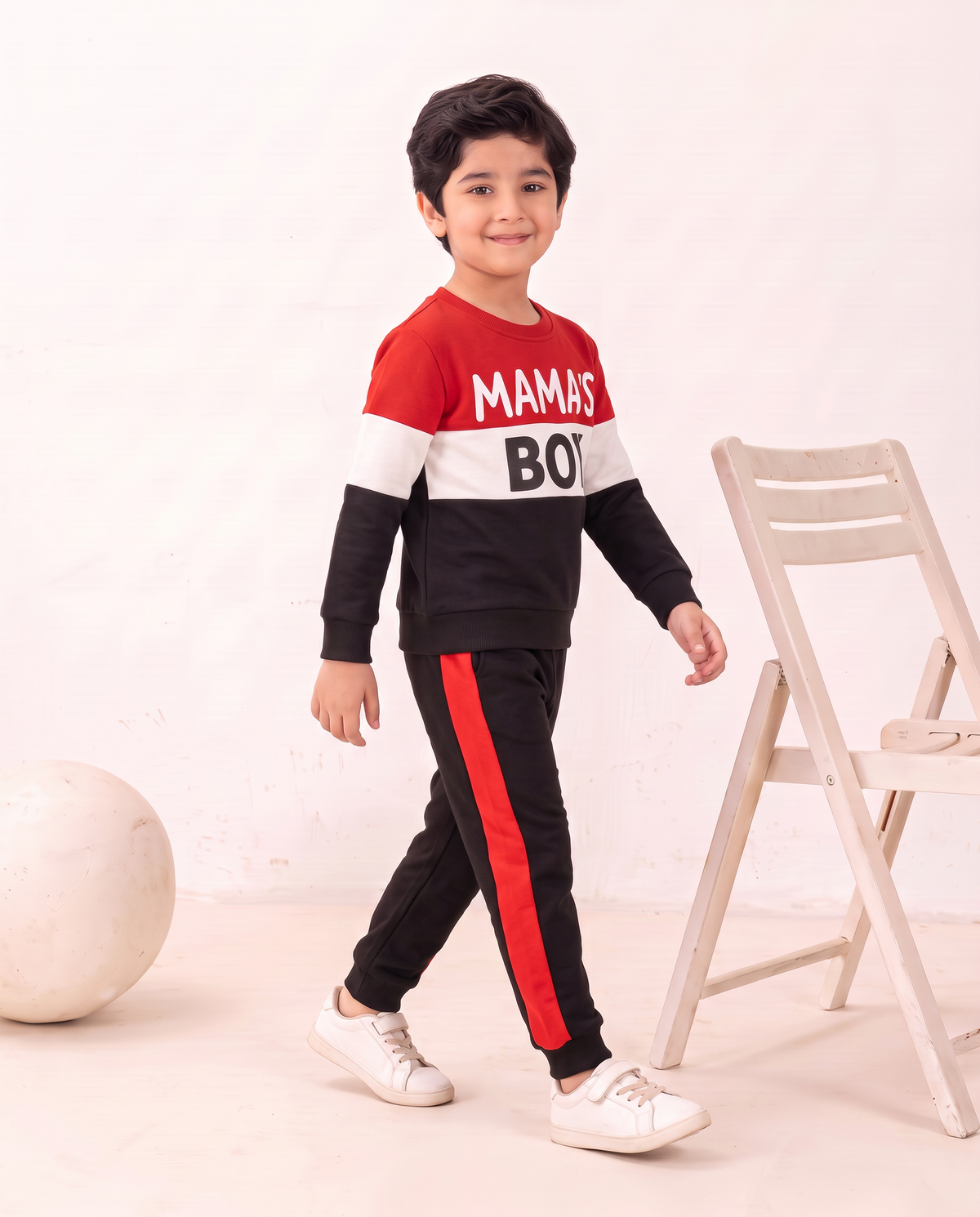 Mama’s Boy fleece sweatshirt and trouser set