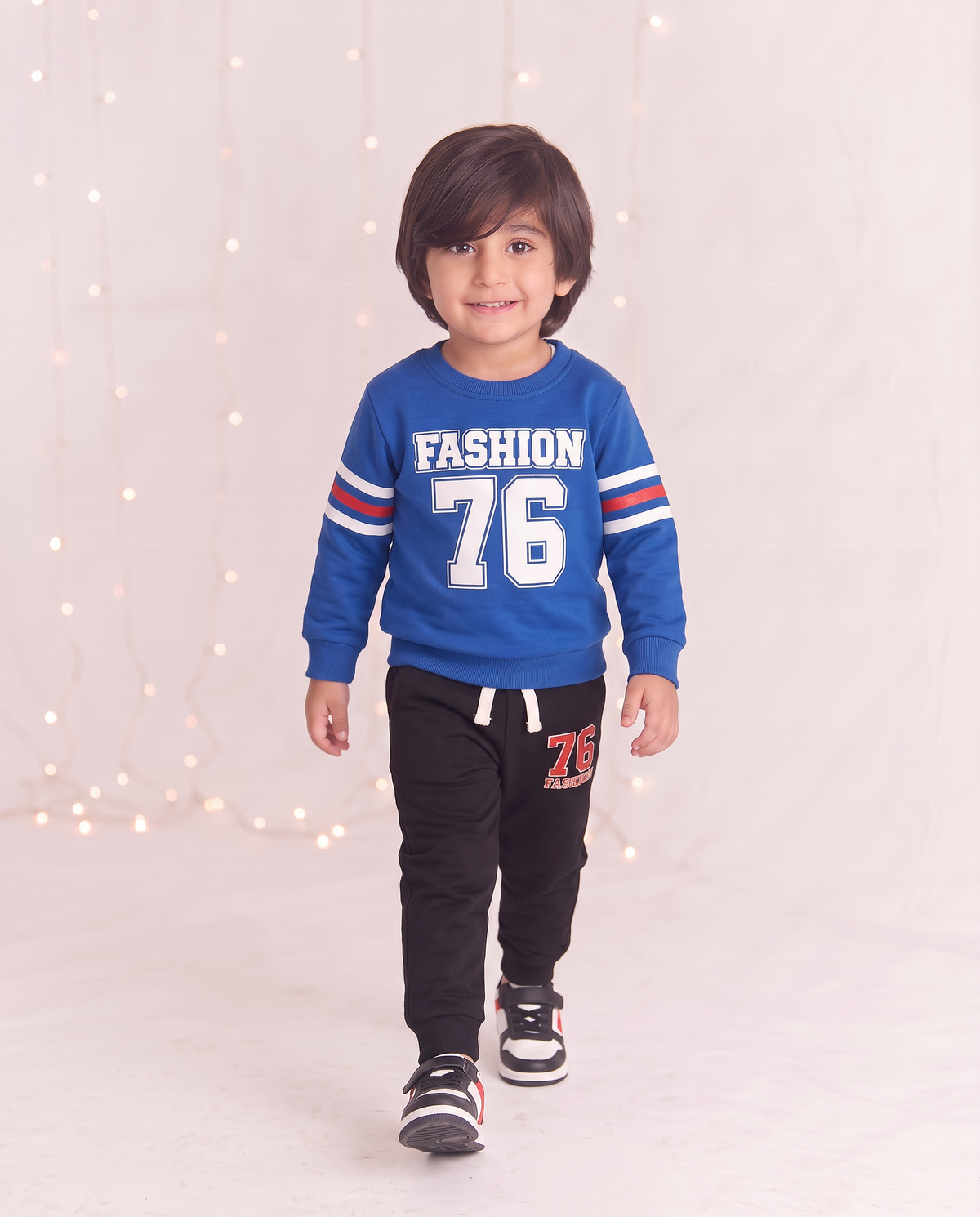 Baby Boy Fashion 76 SweatShirt With Pocket Trouser Long Sleaves Outfit Set