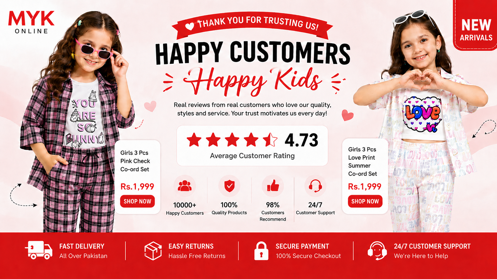 Happy customer banner