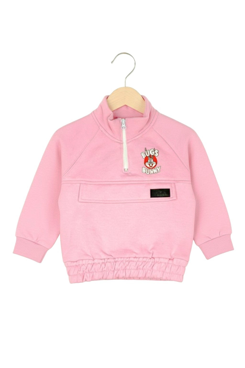 Kids Pink Bugs Bunny Tracksuit – Cozy Winter Sweatshirt &  Trouser Set for Girls