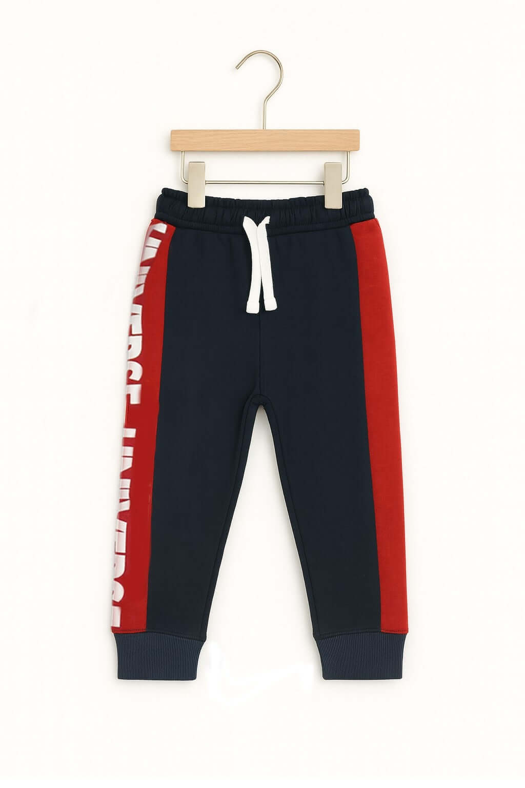Red & Navy Zip-Up Hoodie and Trouser Suit